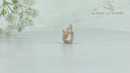 Classic Rose Gold mini drop pendant