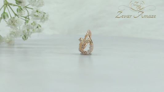 Classic Rose Gold mini drop pendant