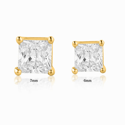 yellow vairant for solitaire stud in different size