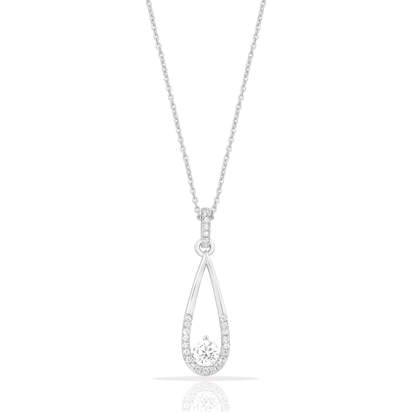 Silver Drop  Pendant