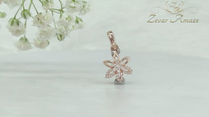 Rose Gold Tri Petal Pendant