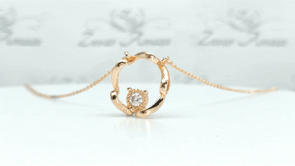 Circle Rose gold Pendant