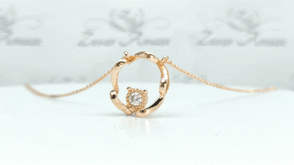Circle Rose gold Pendant