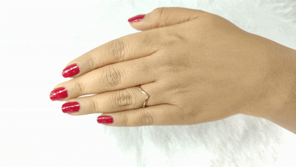 Rose Gold Wishbone Ring