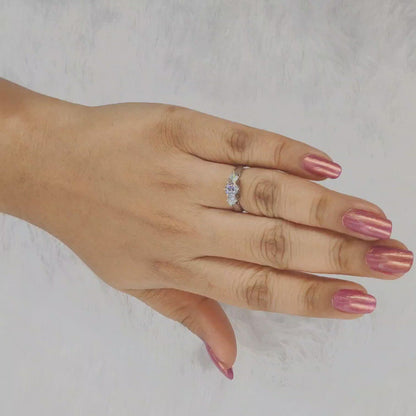 hand model- zevar amaze silver ring
