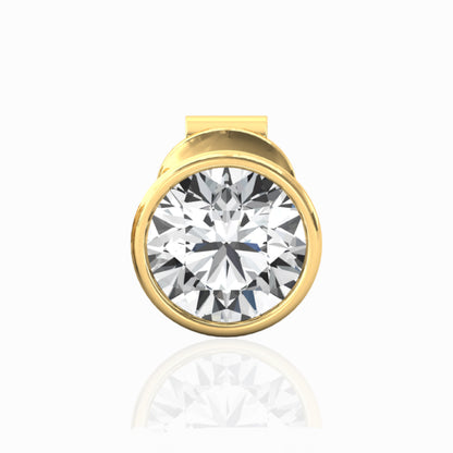 solitaire men stud - yellow vairant