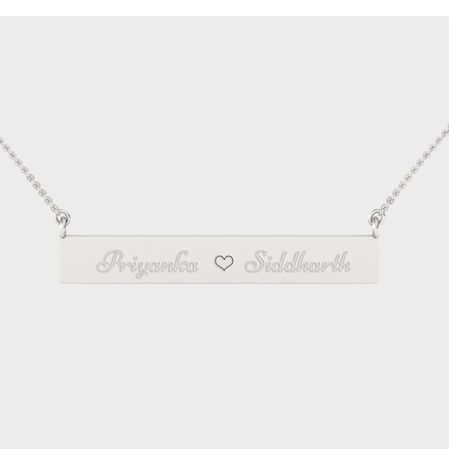 Bar pendent (2 Names+Symbol)
