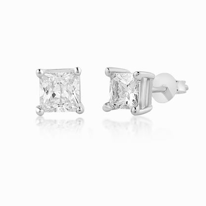 white variant of silver studs for men