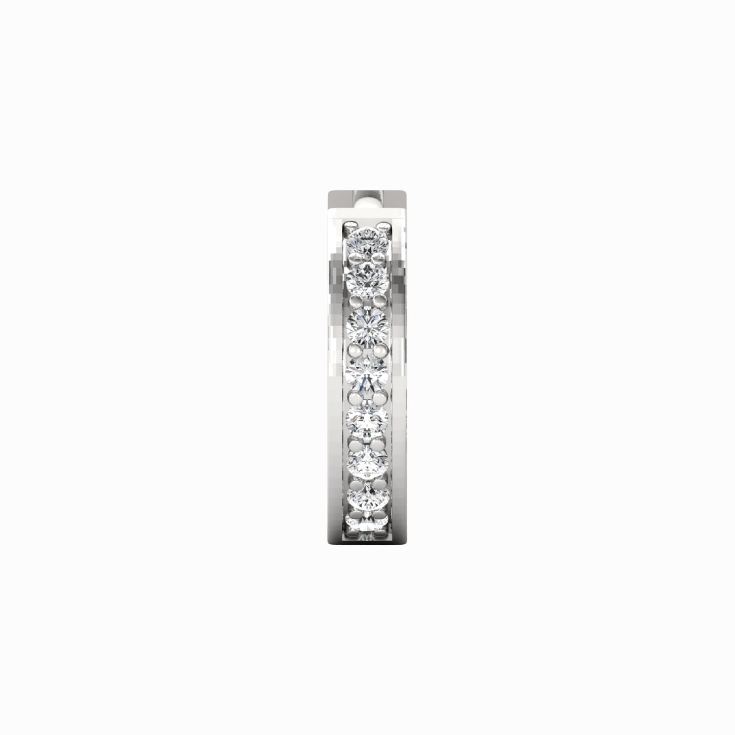 Hoop Earrings For Men front view - zevar amaze
