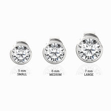 Load image into Gallery viewer, 5mm &amp; 6mm &amp; 7mm variants for bezel earrings for men