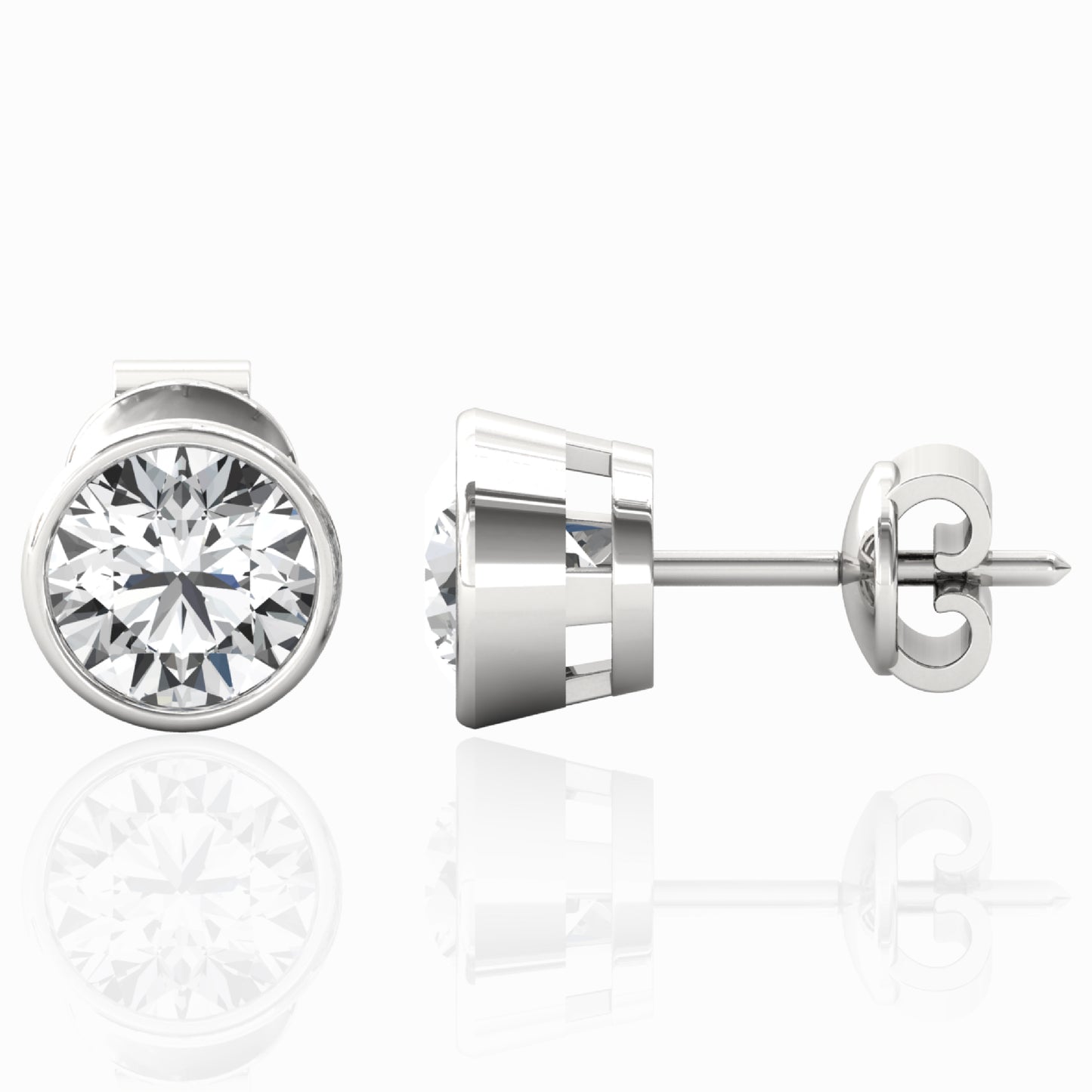 bezel earring for men