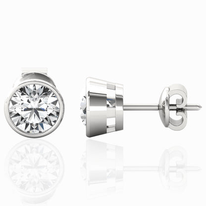 bezel earring for men