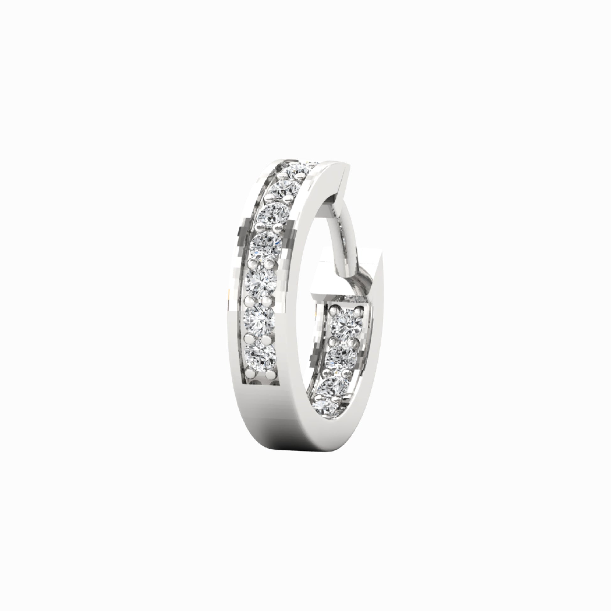 INsideout Silver Hoop Earrings For Men