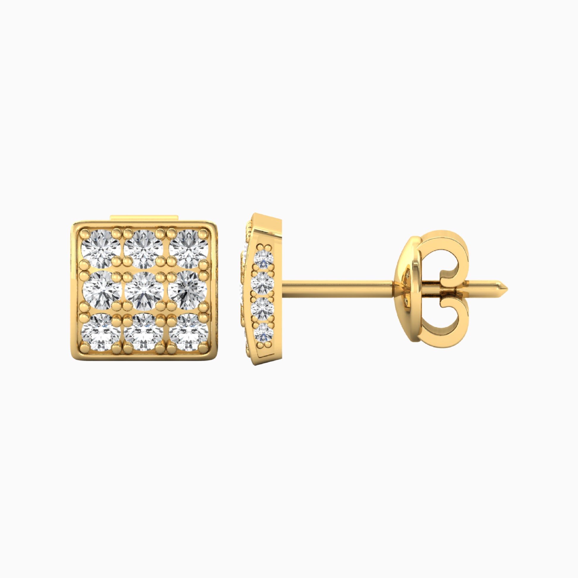 yellow variant of men earring