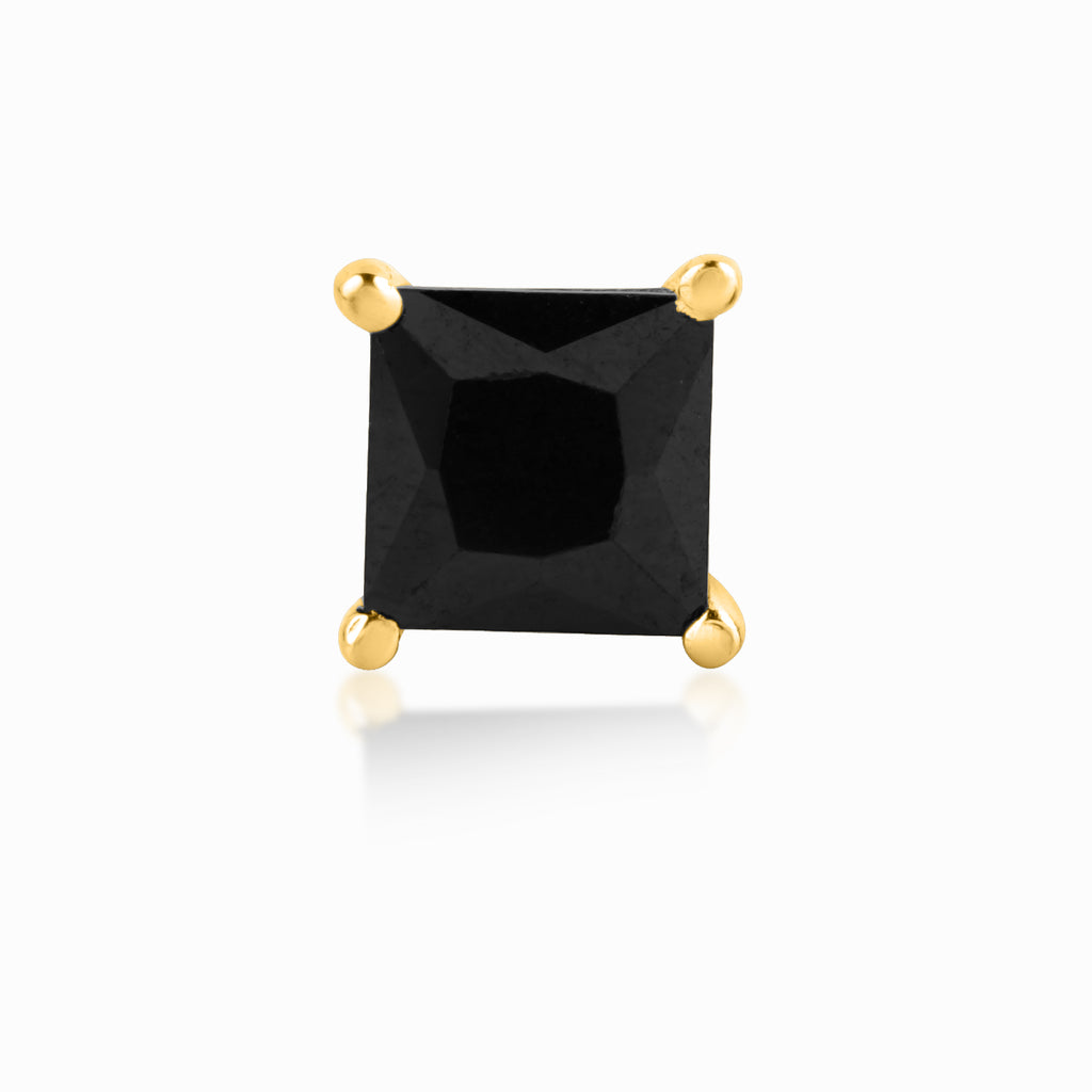 Discover 178+ black diamond stud earrings square best