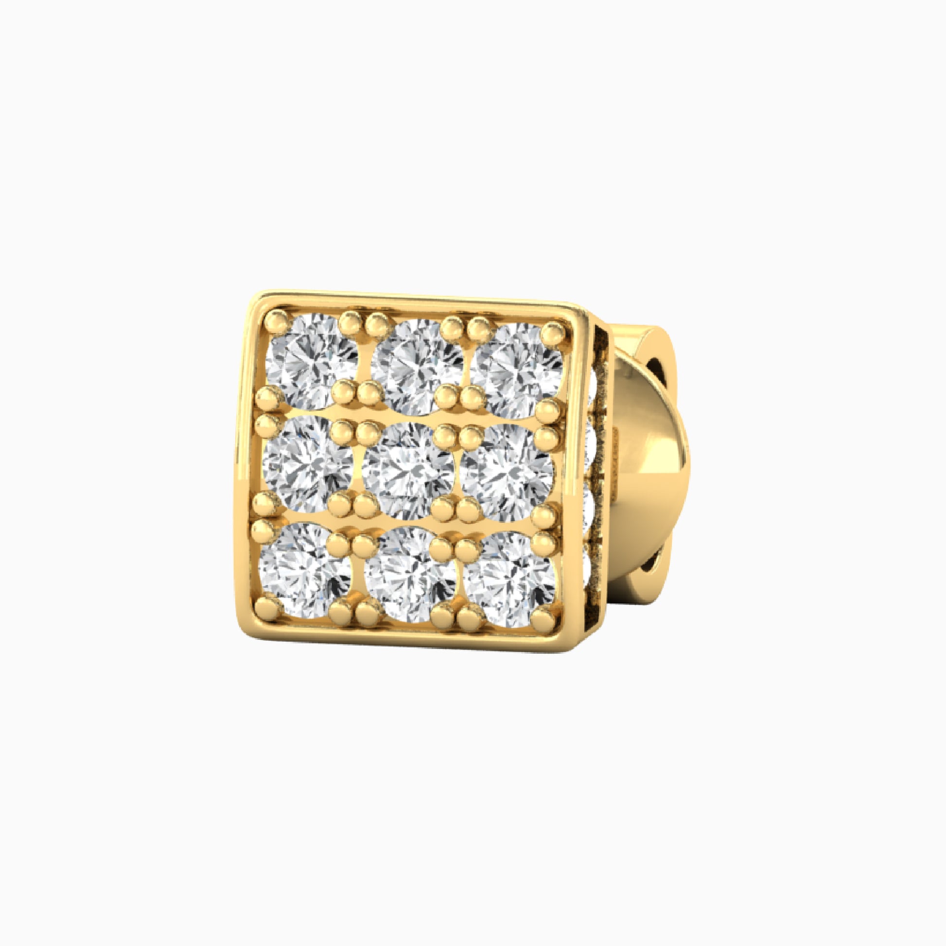 yellow men earring