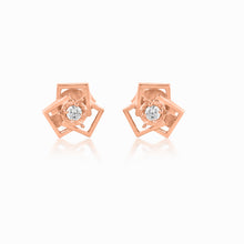 Load image into Gallery viewer, Rose gold Earl earrings